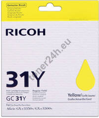 Ricoh Print Cartridge GC 31Y Yellow Regular Yield (405691/GC31Y)